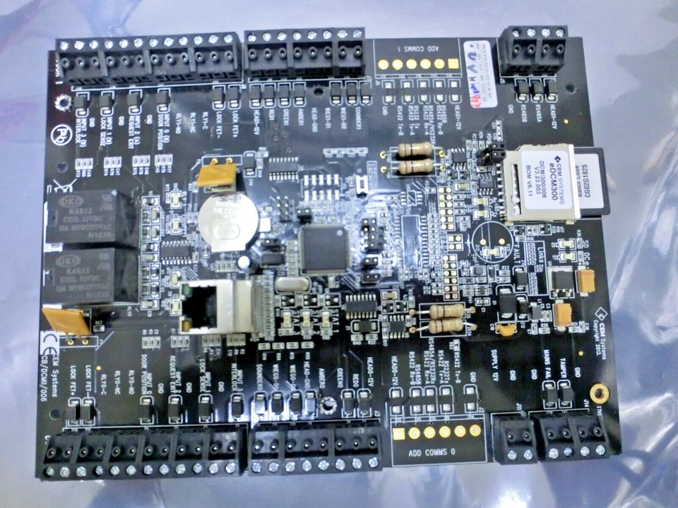 CEM Systems PCB/DCMII/006 eDCM300 DCM/300/006 V3.23.003 BOM V6.11 Board,US*96530 - Image 2 of 4
