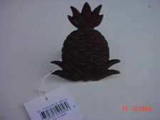 12   Pineapple  Napkin Rings Antique-style metal  NEW
