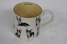 SPECTRUM DESIGNZ LOVE MY BOSTON TERRIER COFFEE MUG 21oz- BLACK/IVORY/YELLOW-NEW