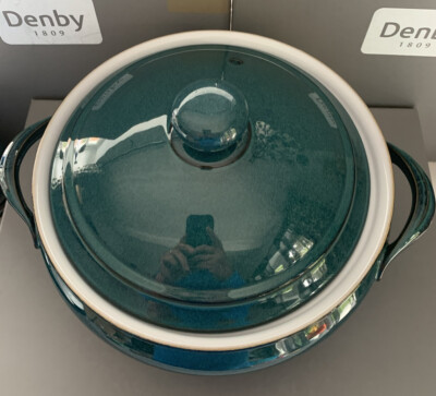 Denby Greenwich casserole dish lidded serving tureen