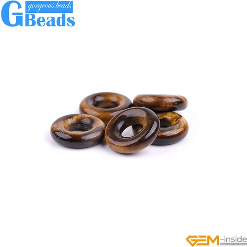 Donuts Chakra Semi Precious Scraping Beads Jewelry Making Beads 15" 3pcs 20mm - Picture 67 of 88