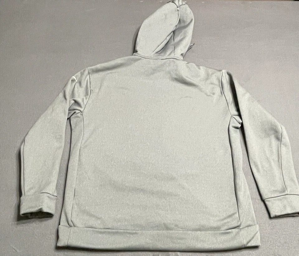 Sudadera con capucha de entrenamiento Nike Therma Fleece Just Do It 929693-065 para mujer talla pequeña gris Foto 2 de 4