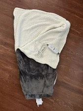 Sharper Image Foot Massage Heat Vibrating Blood Circulation Sherpa Blanket