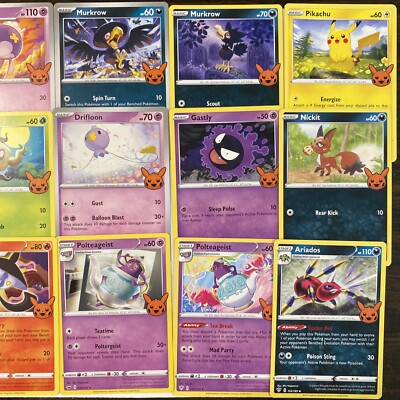 Pokemon Trick Or Trade Halloween cards 15 total cards gastly pikachu phantump | eBay Pokemon Trick Or Trade Halloween cards 15 total cards gastly pikachu phantump | eBay