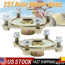 2PCS 23T 4 Studs Rear Wheel Hubs For Go Kart Golf Cart 4 Wheelers ATV Quad Buggy