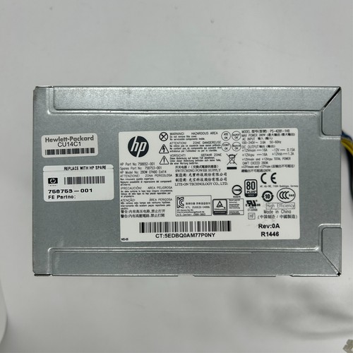 HP PS-4281-1HB 758652-001 758753-001 EPA90 | 80+ Gold | 280 Watt - Picture 2 of 2
