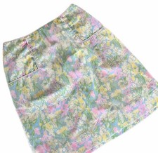 Vintage RARE 60s 70s The Lilly Pulitzer High Waist Floral A-Line Skirt Size 8