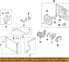 KIA OEM 17-22 Niro Cooling Radiator Components-Upper Hose 25414G2300