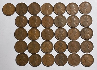 1912 Lincoln cents Good or better 31pcs (#10345) Some with light problems.