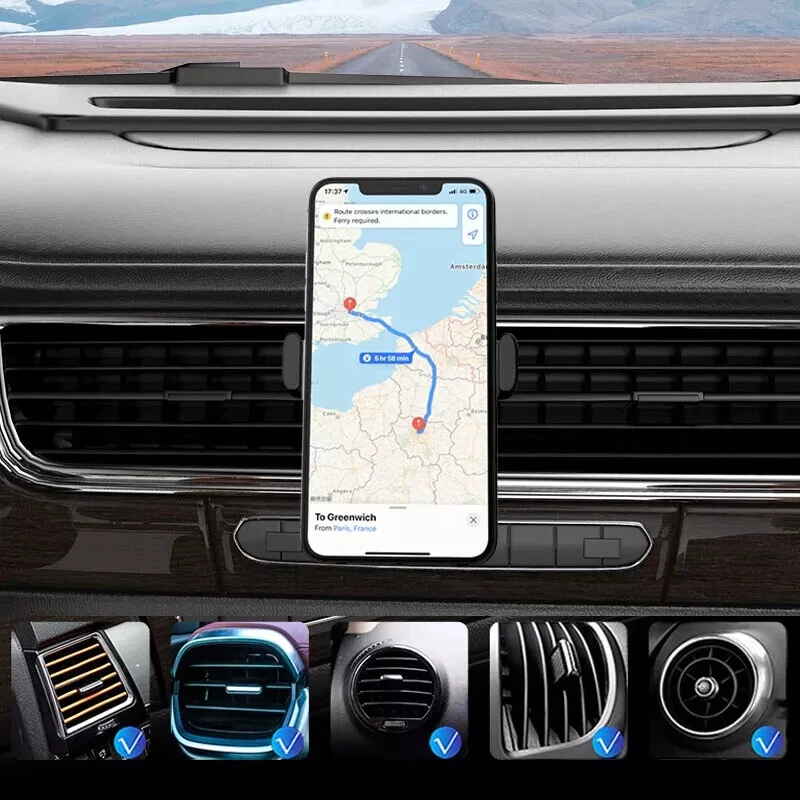 Universal 360 Rotating in Car Air Vent Mobile Phone Holder Mount Bracket Cradle - Image 2 of 4