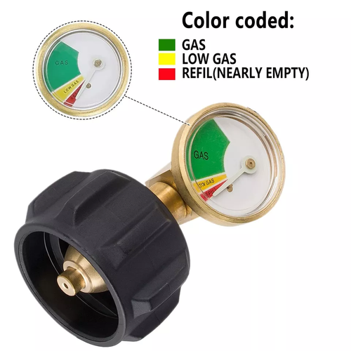 2 Pack 15 inch Stainless RV Propane Hose with Gauge QCC1/ Type 1 Connection - 第 23/38 張圖片
