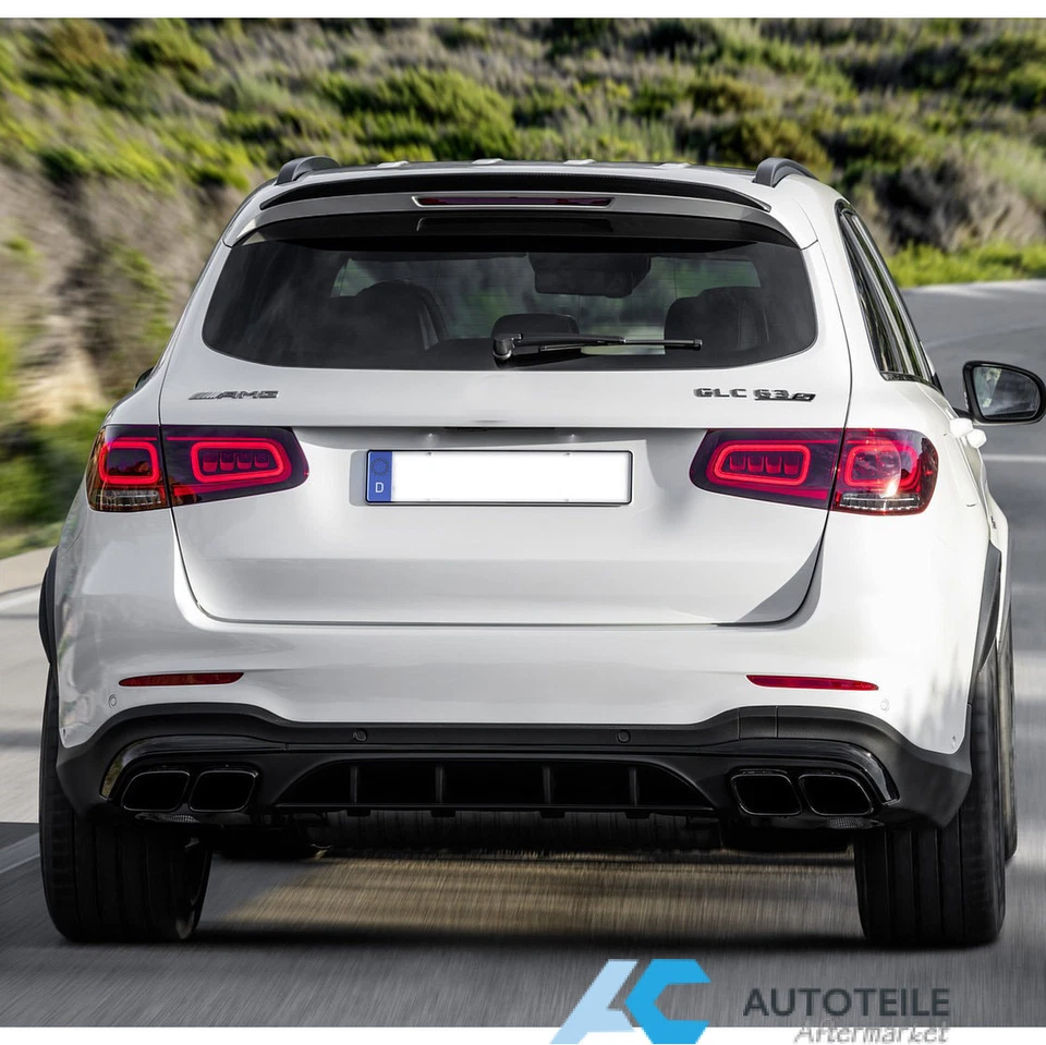 Heckdiffusor Heckstoßstange Auspuffblenden Für Mercedes GLC X253 mit AMG Line - Bild 4 von 4