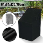 1-4X Patio Chair Cover Waterproof Outdoor Lounge Stackable High-Back Chair Cover