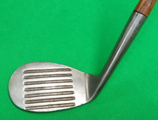 Hickory Wood Shaft Golf Club DEEP GROOVE Thompson Special MASHIE NIBLIC PM47