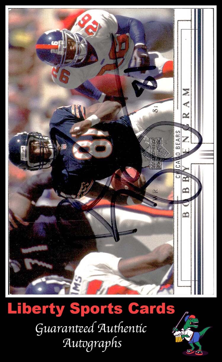 2001 Upper Deck Bobby Engram #32 Authentic Autographed Card Chicago Bears
