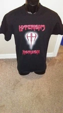 HYPERION'S HORIZON BLACK T-SHIRT - SIZE MEDIUM - LAS VEGAS METAL BAND