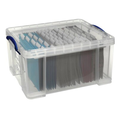 Really Useful Box 48 Liter Aufbewahrungsbox Transparent 60,0 x 40,0 x 31,5cm