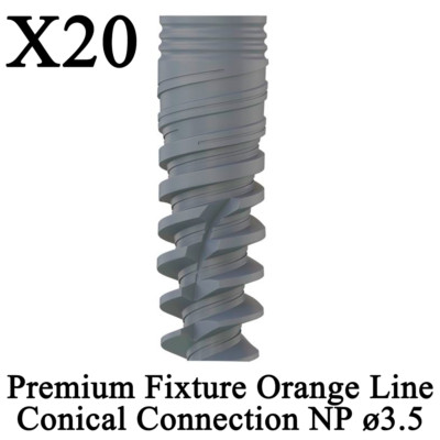 20pcs Premium Fixture Conical Connection Nobel Active Compatible NP Ø3.5