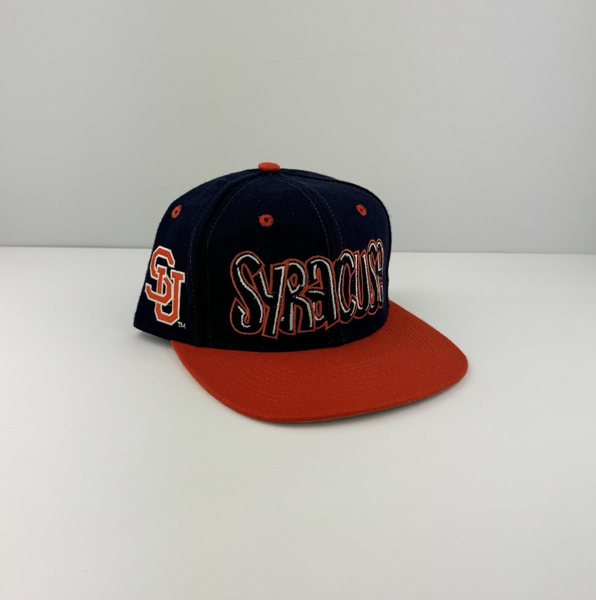 VTG 90s Top Of The World Syracuse Orangemen Graffiti Fitted Hat