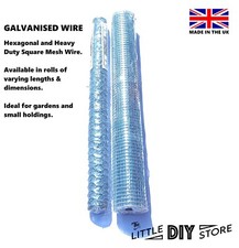 Wire Mesh Fencing Galvanised Netting Chicken Rabbit Fence Pet Garden Hex Square