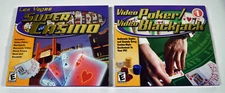 Las Vegas Super Casino 2003 & Video Poker/Blackjack 2004 game disks