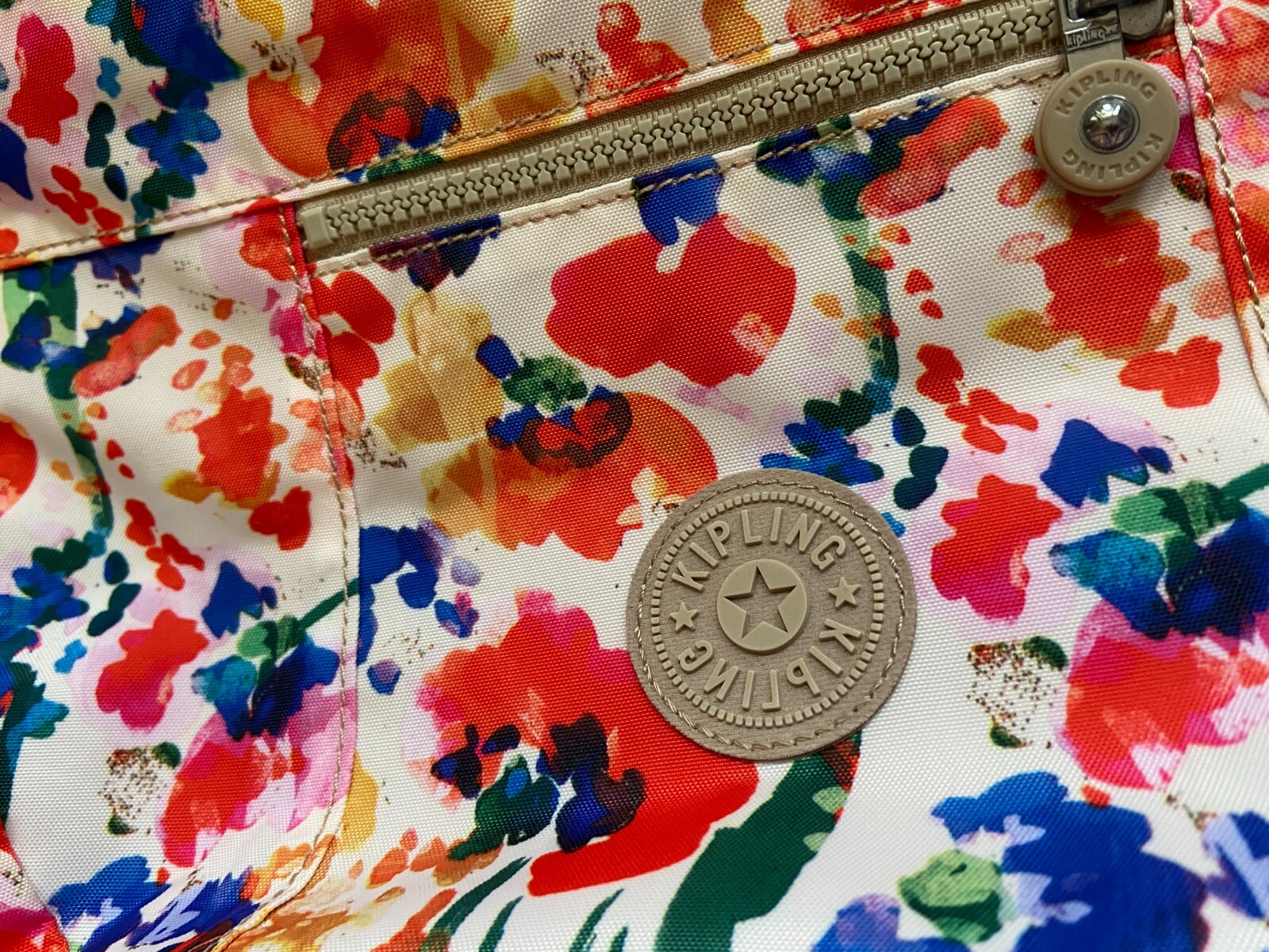 Kipling Multi Colored Flowered Cross Body Shoulde… - image 2