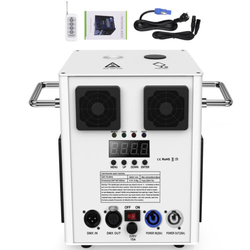 700W Cold Spark Machine DMX512 Remote Control Stage Light Show Firework Machine - Bild 7 von 13