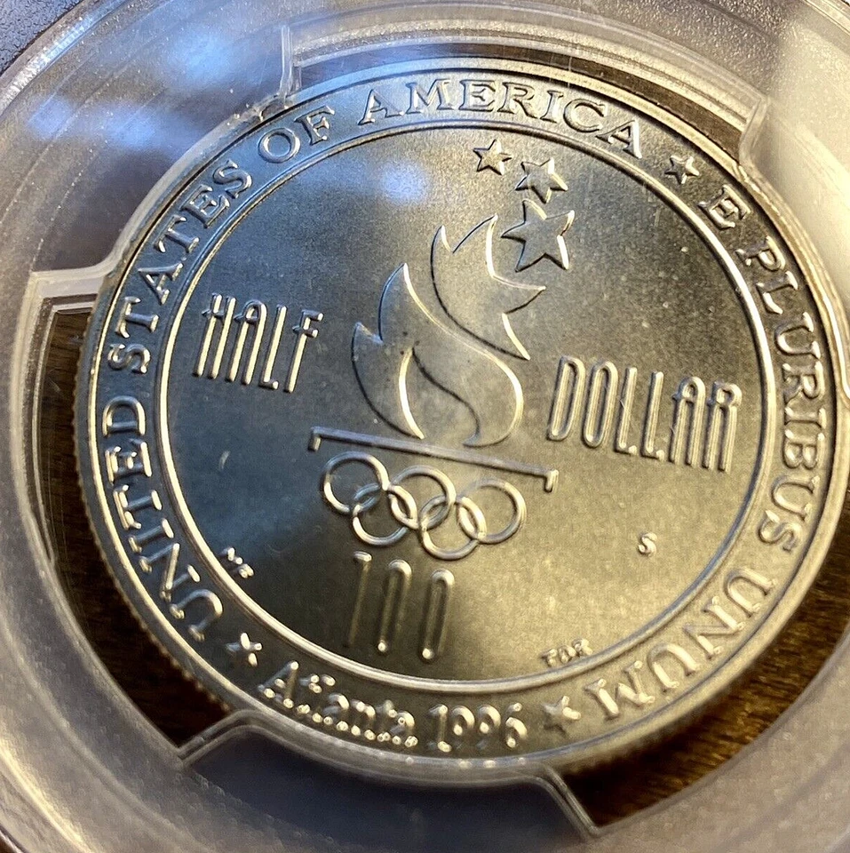 1996-S Swimming Half $ PCGS MS69 Spot Free  HINT of Gold Toning - Image 2 of 4