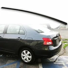 Fyralip Trunk Lip Spoiler For Toyota Yaris Sedan 07-12 Belta Painted Black 202
