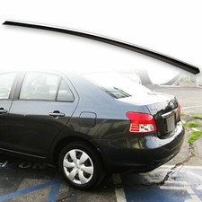 Fyralip Trunk Lip Spoiler For Toyota Yaris Sedan 07-12 Belta Painted Black 202