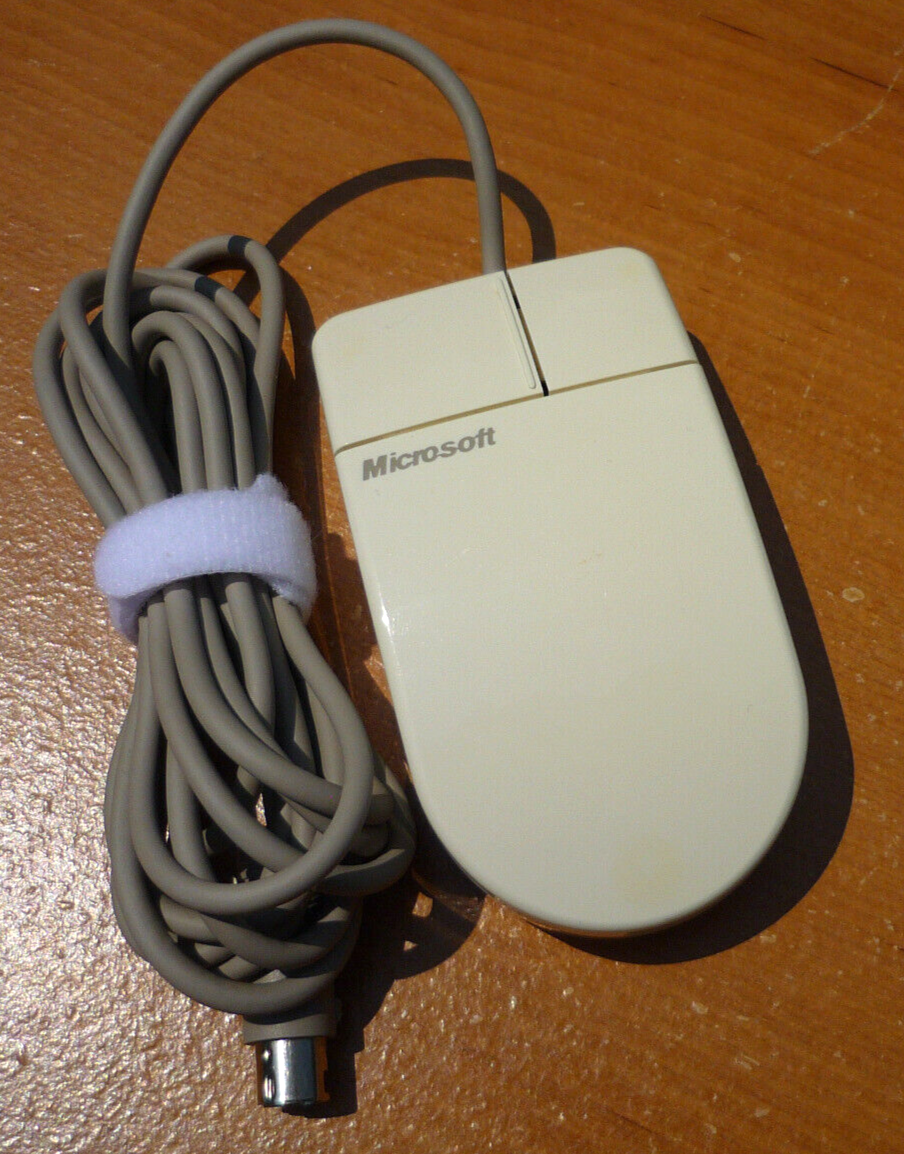 Vintage Microsoft InPort Mouse 2-Button C3K7PNINPORT9C - CLEANED