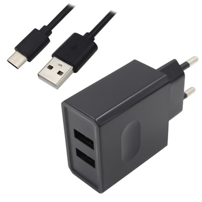 Dual USB Ladegerät Ladekabel Datenkabel für ATT ZTE Trek 2 Trek2 HD Tablet K88