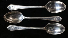 Vintage Atkinson Bros EPNS A1 Sheffield England 5 inches Lot of 3 Spoons