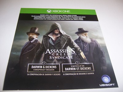 Assassin's Creed Syndicate Code DLC Darwin & Dickens Mission Xbox