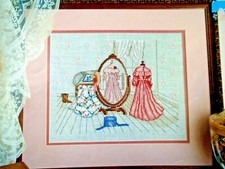 Paula Vaughan Reflections of the Past LA 471 Mirror Cross Stitch Pattern Leaflet