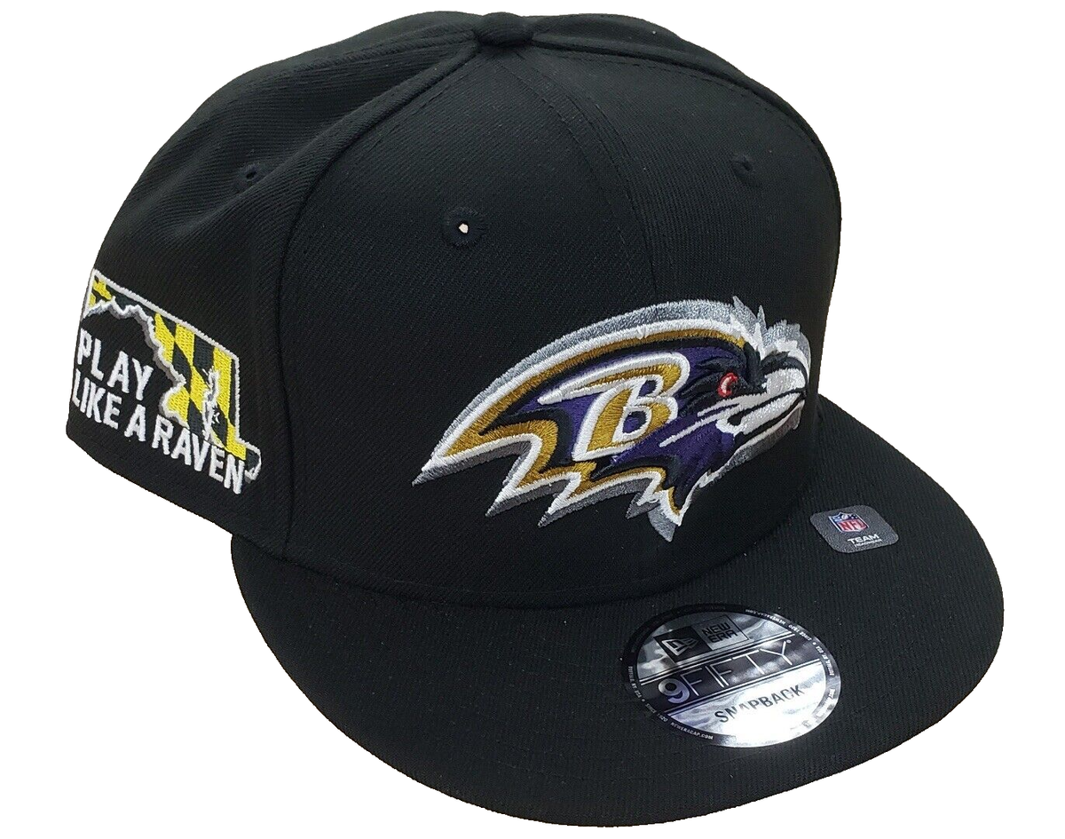 BALTIMORE RAVENS NFL NEW ERA 9FIFTY SIDELINE DRAFT DAY SNAPBACK
