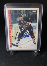 Jody Hull 1993 Score Signed Card Autograph #320 Ottawa Senators