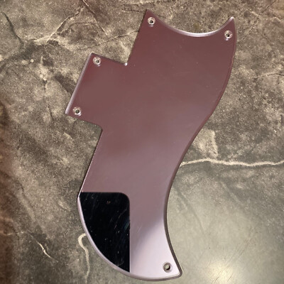 Black Chrome (Smoked Mirror) Pickguard for Epiphone Tony Iommi 2014-2020