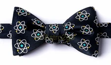 ATOMS QUANTUM PROTONS NEUTRONS ELECTRONS SCIENCE Wild Ties Microfiber Bow Tie