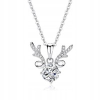 Fraise Weihnachts AnhäNger S925 Mit Zirkonen Sterlingsilber Silber