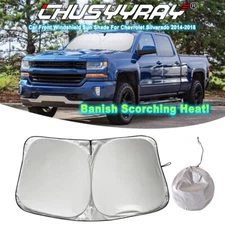 Blocking Windshield Sun Shade 29x61 Inch Heat Reduction Car Interior Protection