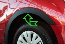 Schwarz Raflaufleisten Satz für MAZDA 5 vorne hinten Bj. 2005-2010