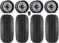 ITP Momentum 15" Wheels Milled 33" Desert Series Tires Yamaha YXZ1000R