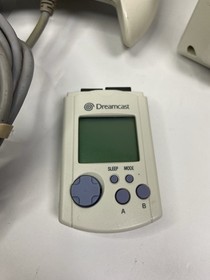 Sega Dreamcast Console HKT-3020 BUNDLE w/ Controller Cables Memory Card Tested