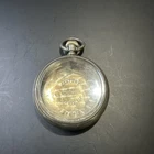 18s Rare Vintage Waltham Railroad Pocket Watch Case With Rose Gold Train Inlay