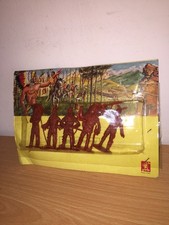 PRB 3.15" Toy Soldiers SET of 5 Different INDIANS Vintage 70's with Card