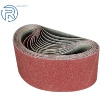 15Pcs Mix 4"  24" Sanding Belts Aluminium Oxide 40/80/120 Grit Sander Abrasive