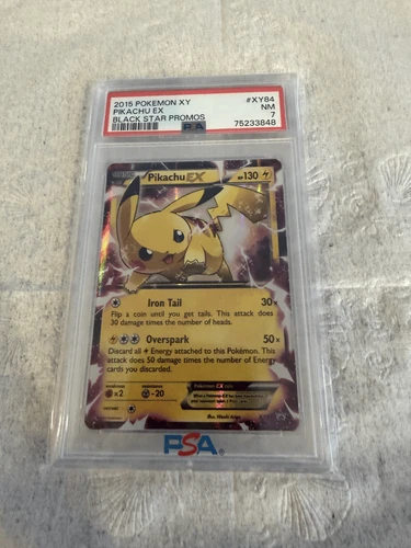 2015 Pokémon XY Black Star Promos Pikachu EX #XY84 PSA 7 NM #130084847