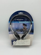 Westinghouse Compact Stereo Headphones 3.5mm Plug Comfortable Lightweight Sealed