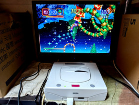 Sega Saturn White Console  Christmas Nights Winter Limited Edition Box Manual